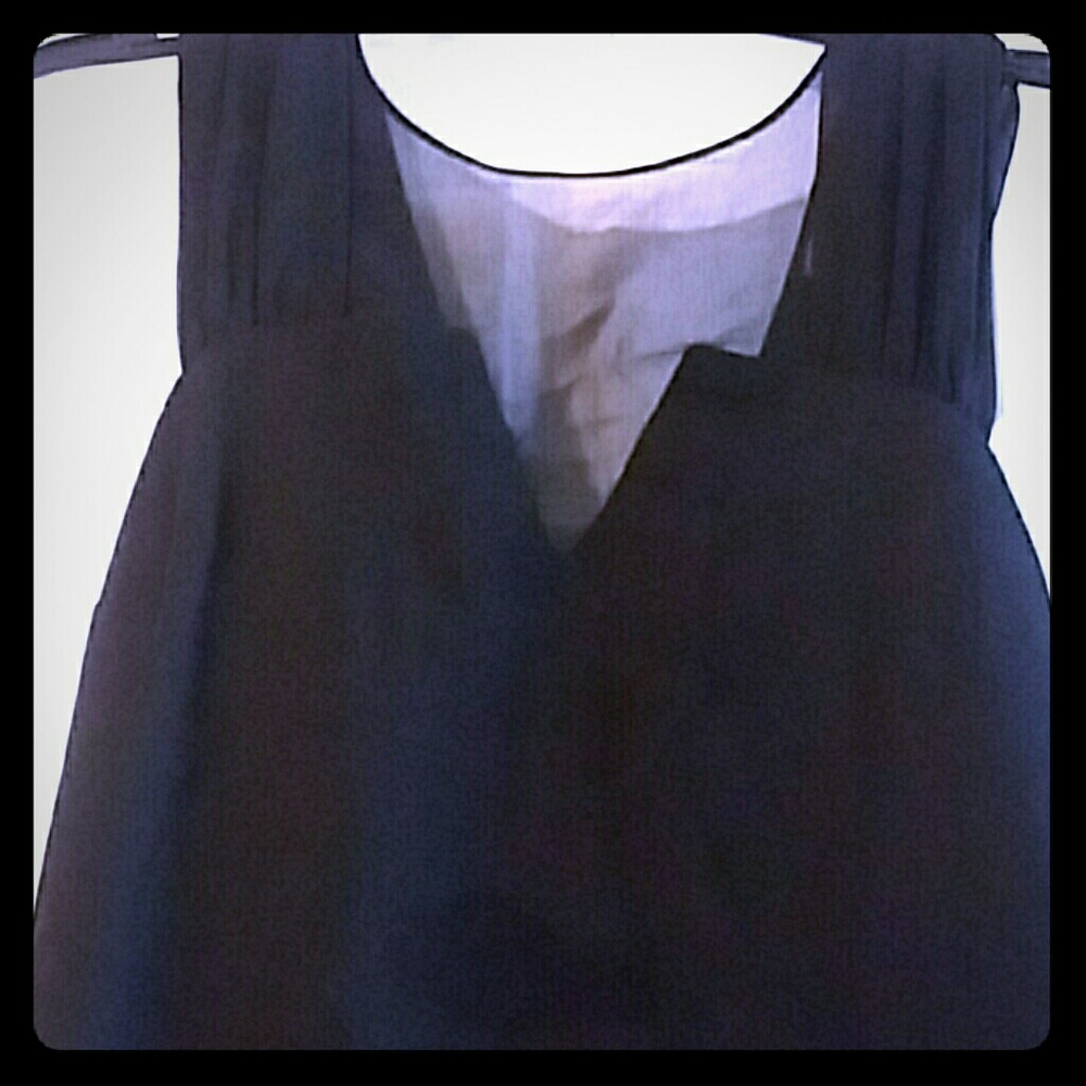 Low back black dress